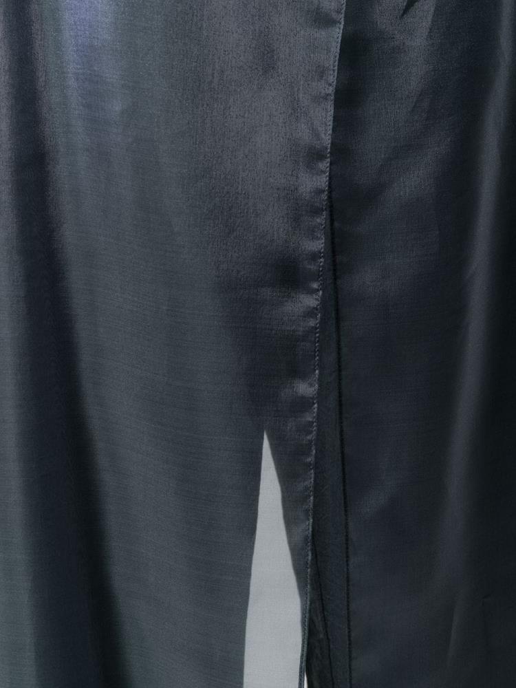 Pantalones Giorgio Armani Overlapping Organza Panels Mujer Gris | PEPSC9P0