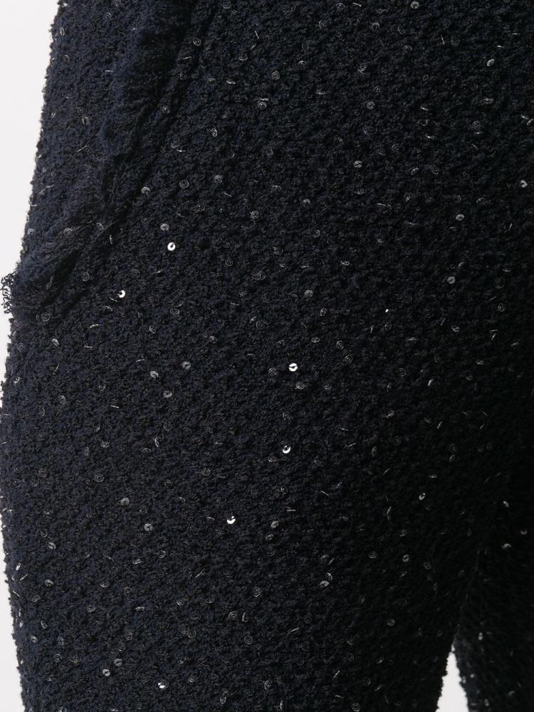 Pantalones Giorgio Armani Sequin Embroidered Mujer Azules | 3RRBT28G