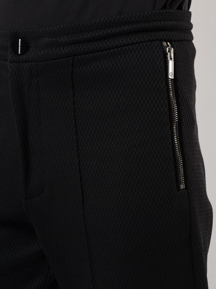 Pantalones Giorgio Armani Slim Textured Hombre Negras | WAHY9TUL