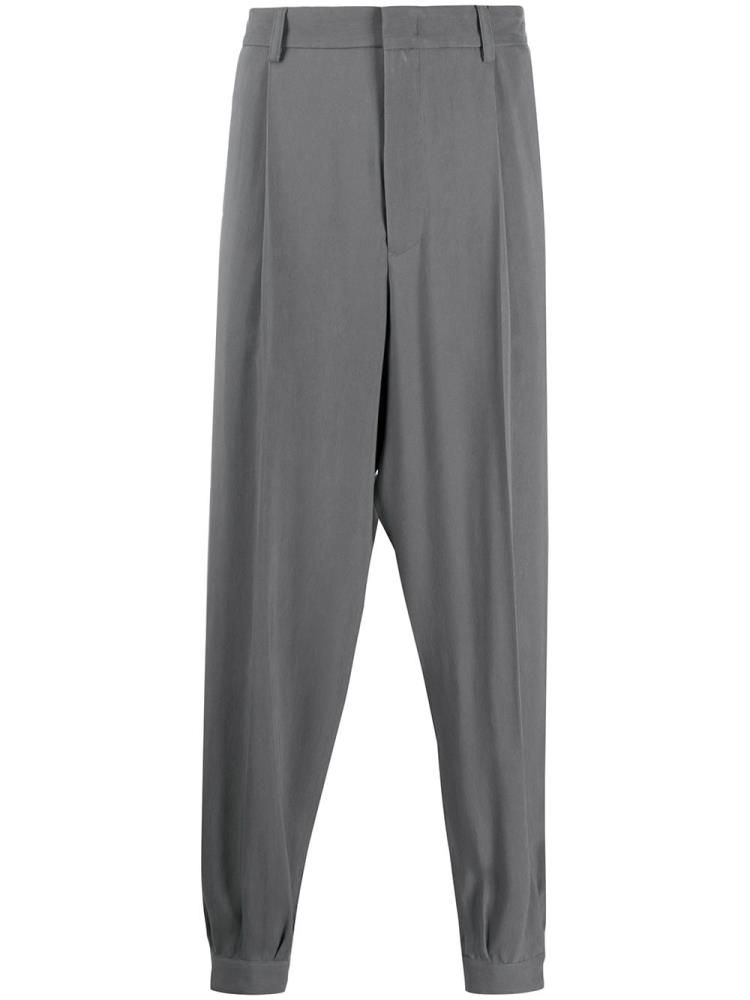 Pantalones Giorgio Armani Tapered Hombre Gris | MXCUHNXH