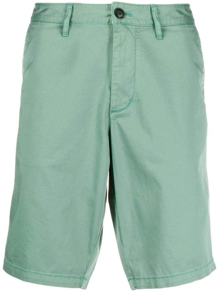 Pantalones Cortos Armani Emporio Straight Leg Chino Hombre Verde | S8WUN3SH