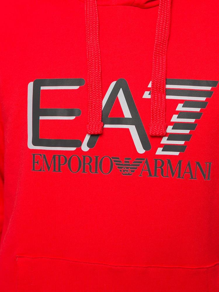 Sudadera Con Capucha Ea7 Emporio Armani Long Sleeve Visibility Hombre Rojas | Q03XVFPL