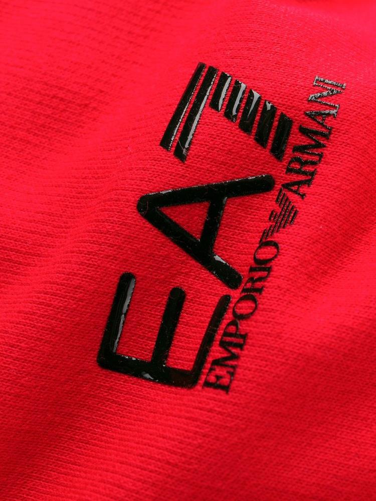 Sudaderas Ea7 Emporio Armani Printed Logo Hombre Rojas | G4J6ZUO8