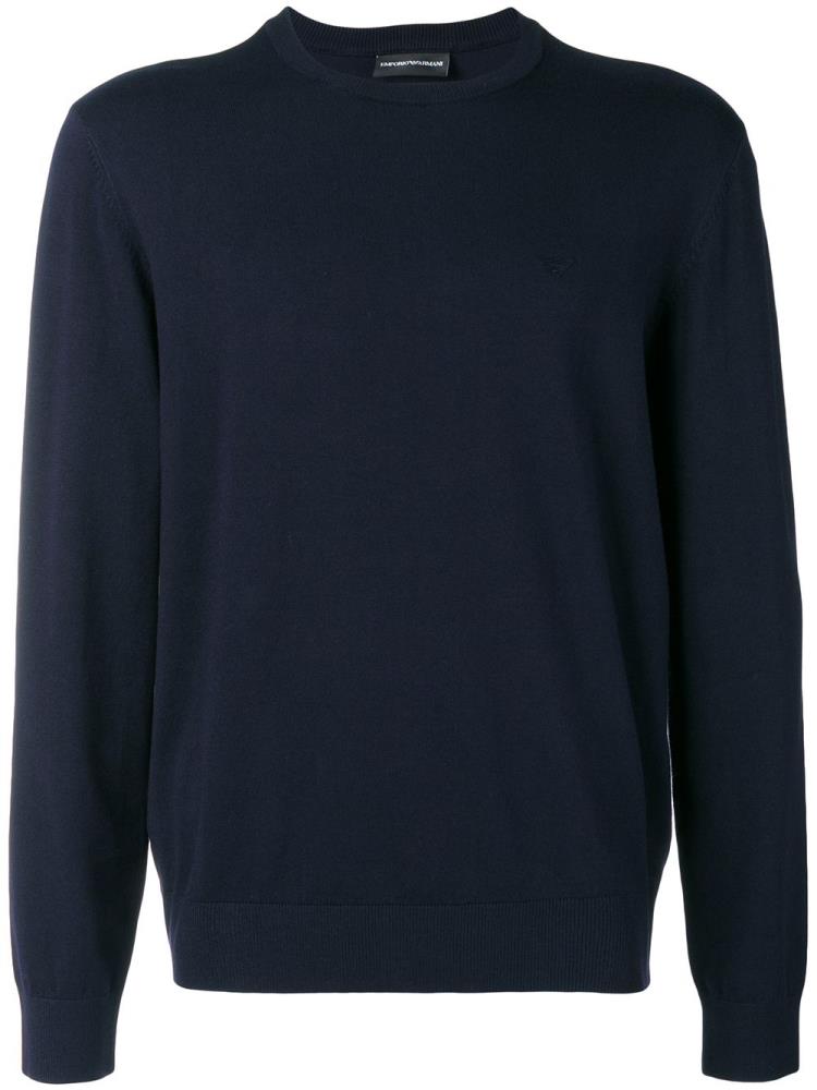 Sudaderas Armani Emporio Crew Neck Hombre Azules | G3613GG2