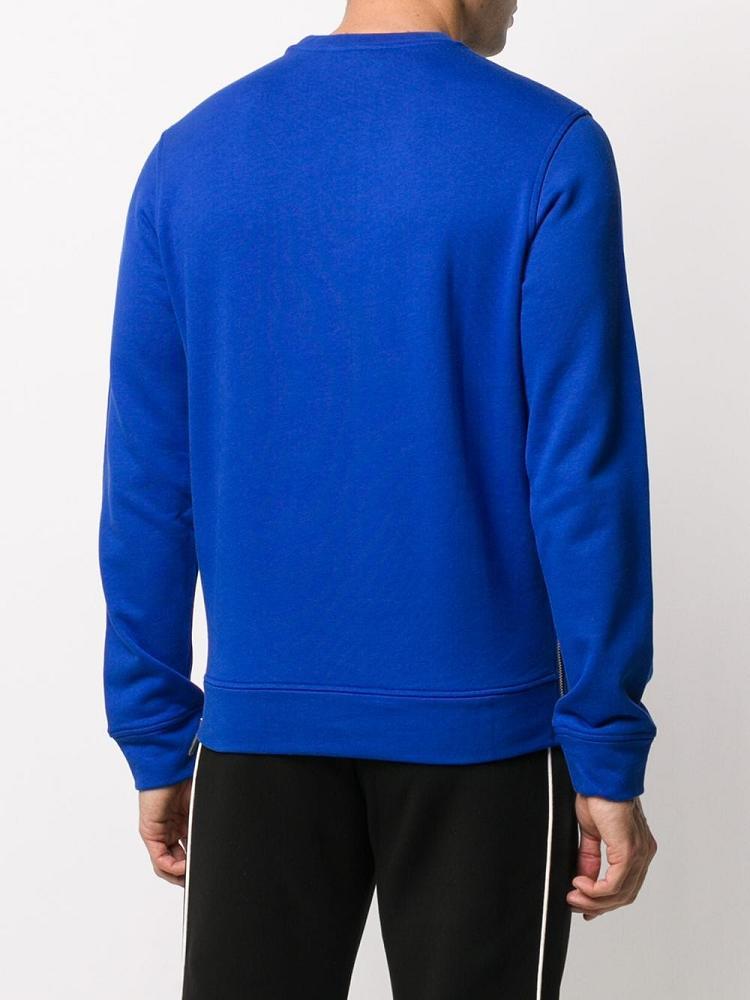 Sudaderas Armani Emporio Logo Crew Neck Hombre Azules | N3PDAO4V