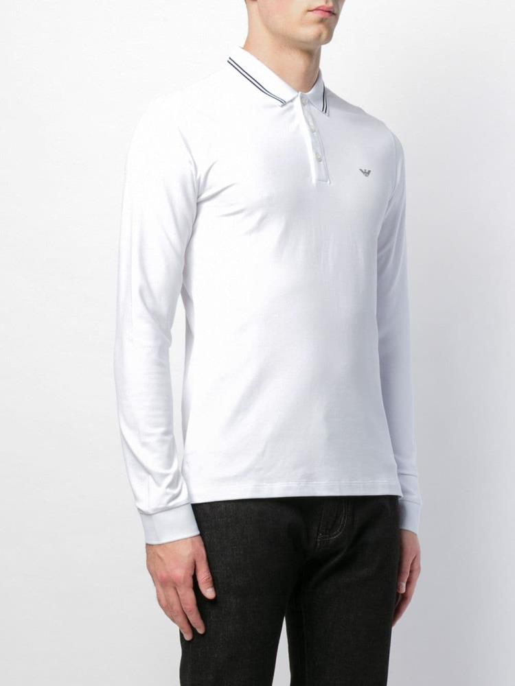 Sudaderas Armani Emporio Polo Hombre Blancas | 5F5TF7V8