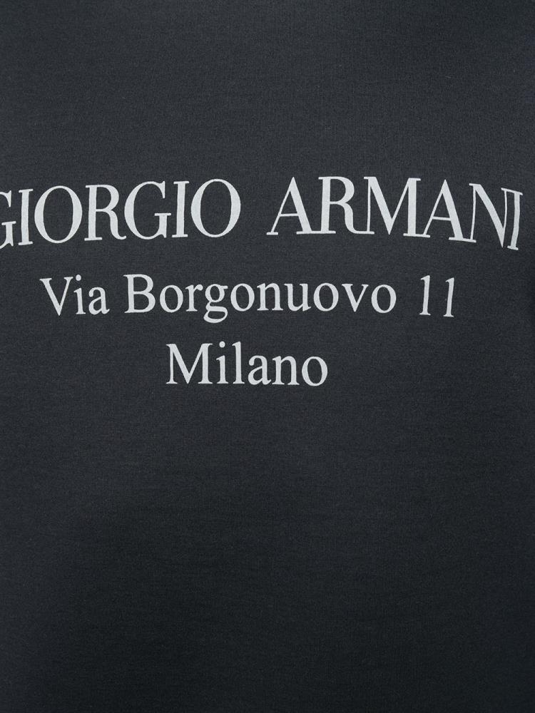 Sudaderas Giorgio Armani Logo Hombre Azules | OF1MPIQC