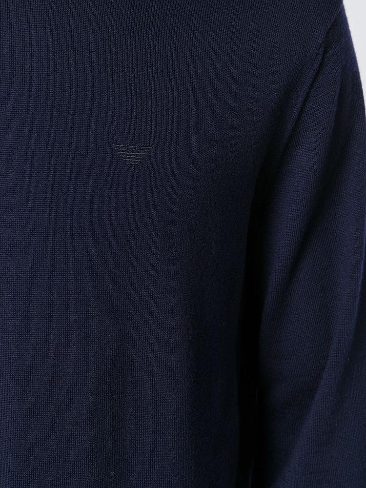 Suéteres Armani Emporio Crew Neck Hombre Azules | U5AI1FAY