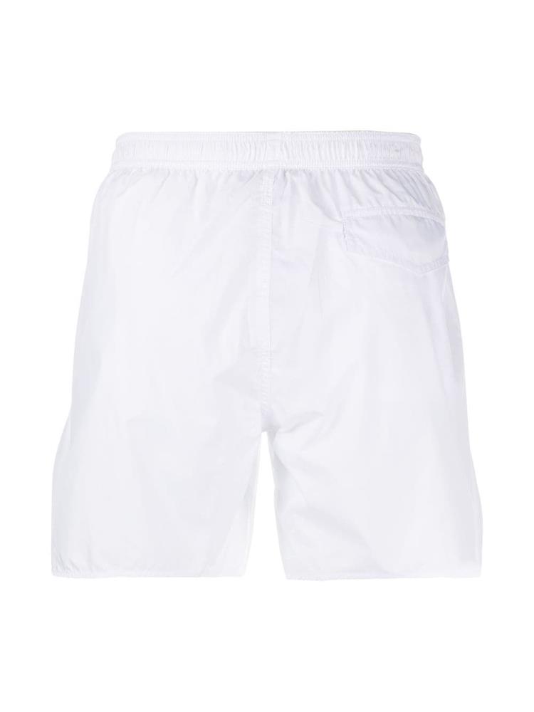 Swim Shorts Armani Emporio Logo Stripe Hombre Blancas | 428W165Z