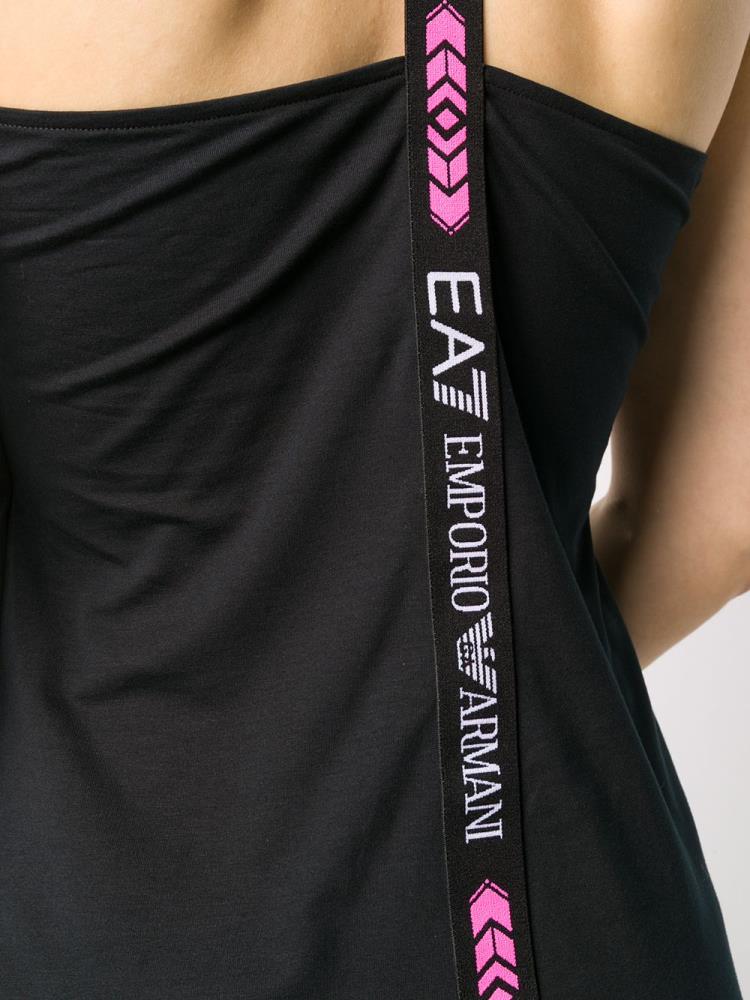 Tank Tops Ea7 Emporio Armani Logo Print Mujer Negras | O2UTH1SN