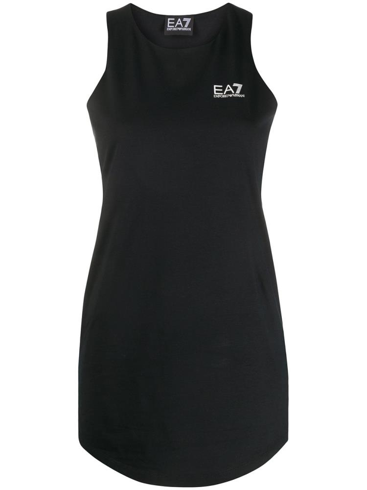 Tank Tops Ea7 Emporio Armani Logo Print Mujer Negras | O2UTH1SN