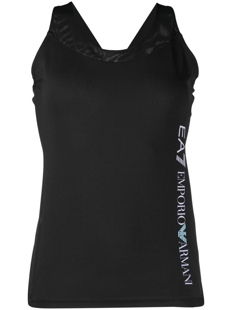 Tank Tops Ea7 Emporio Armani Ventus 7 Compression Mujer Negras | TMXLLLZH