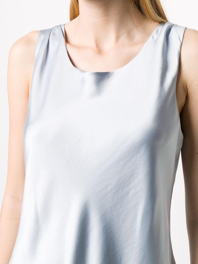 Tank Tops Giorgio Armani Silk Mujer Azules | 9W76GDJS