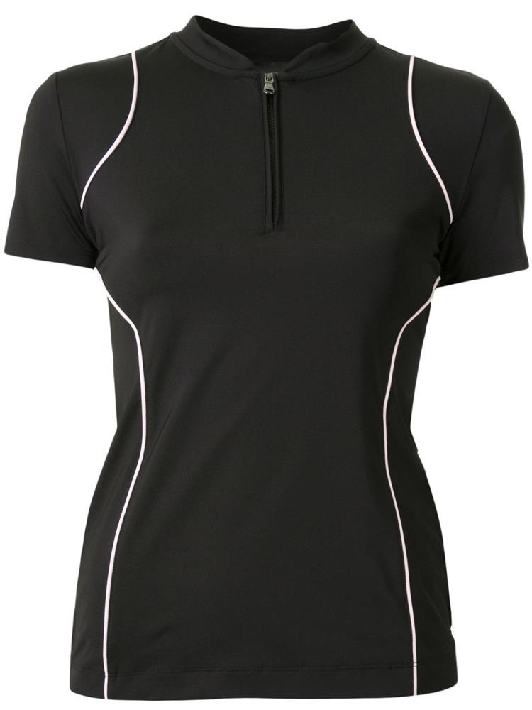 Tops Armani Emporio Zip Front Mujer Negras | 0VD1NOTQ