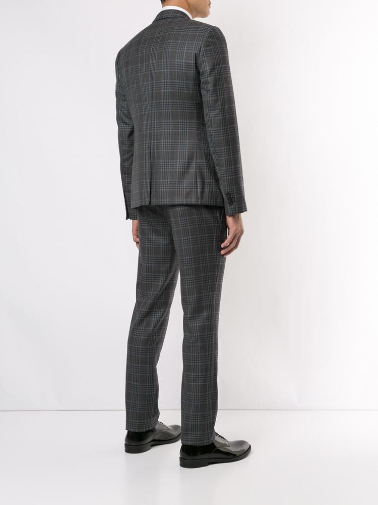 Trajes Armani Emporio Classic Checked Two Piece Hombre Gris | HX5MPESW