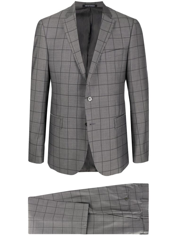 Trajes Armani Emporio Geometric Print Formal Hombre Gris | TFNMB0TF