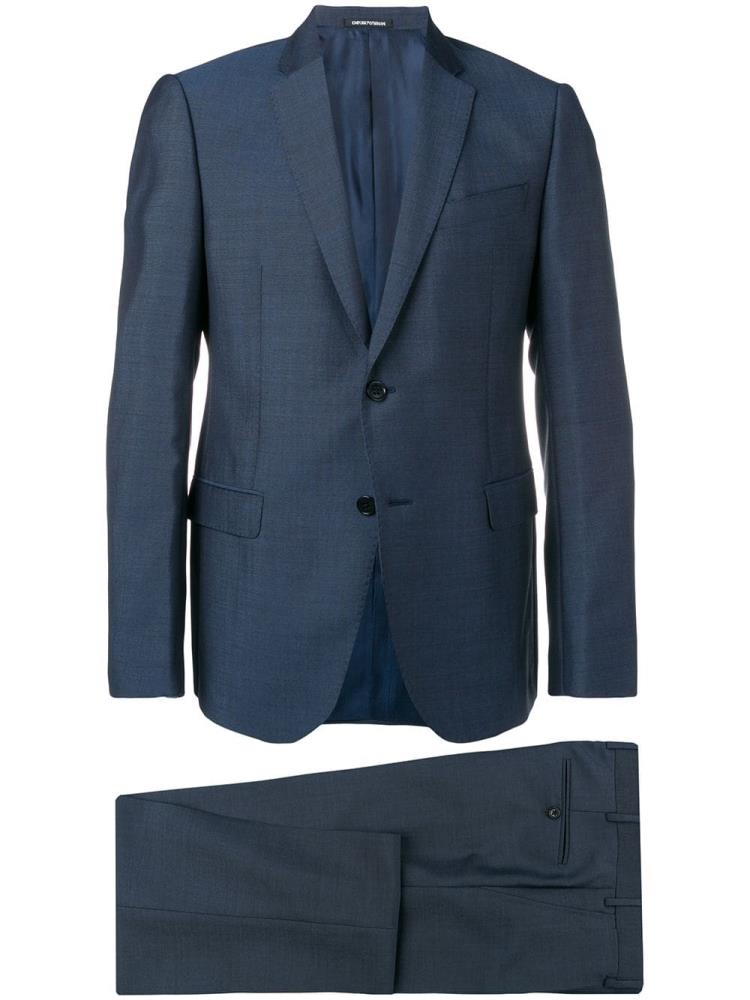 Trajes Armani Emporio Slim Fit Two Piece Hombre Azules | EZODQBQS