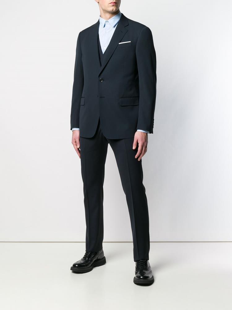 Trajes Giorgio Armani Classic Hombre Azules | UJXUCKEZ