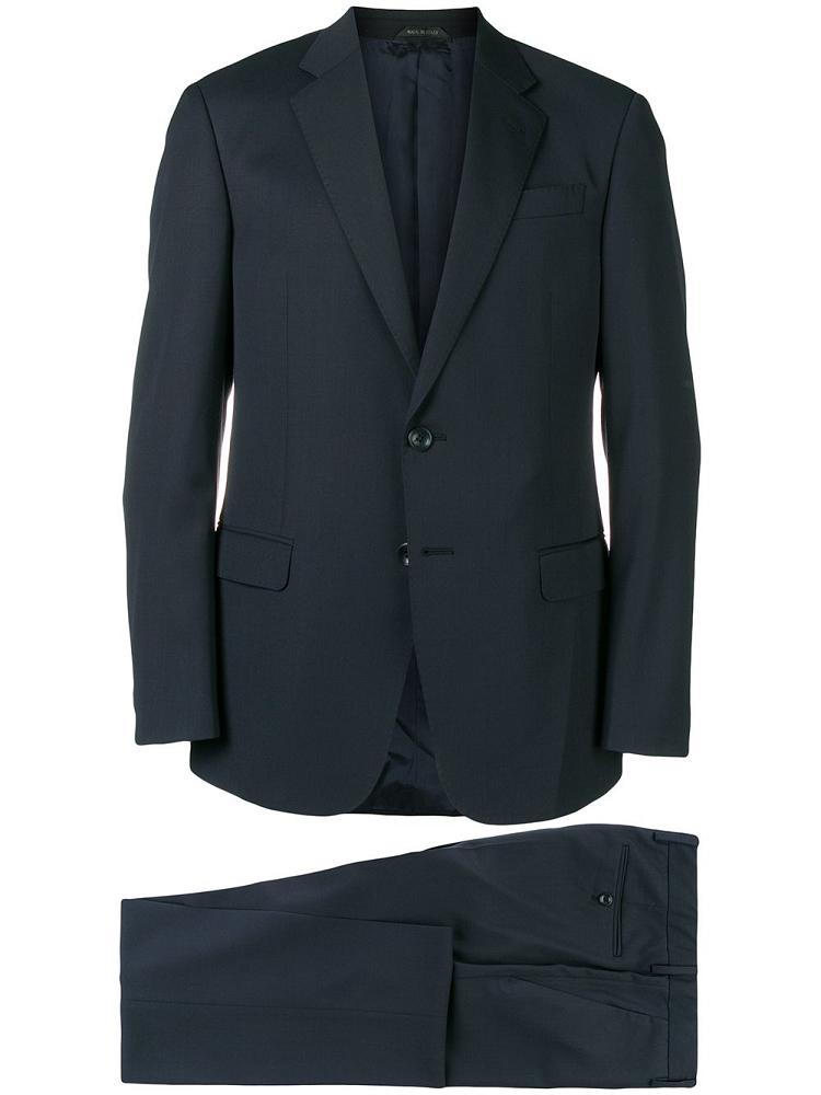 Trajes Giorgio Armani Two Piece Fitted Hombre Azules | 7PG3BOX9