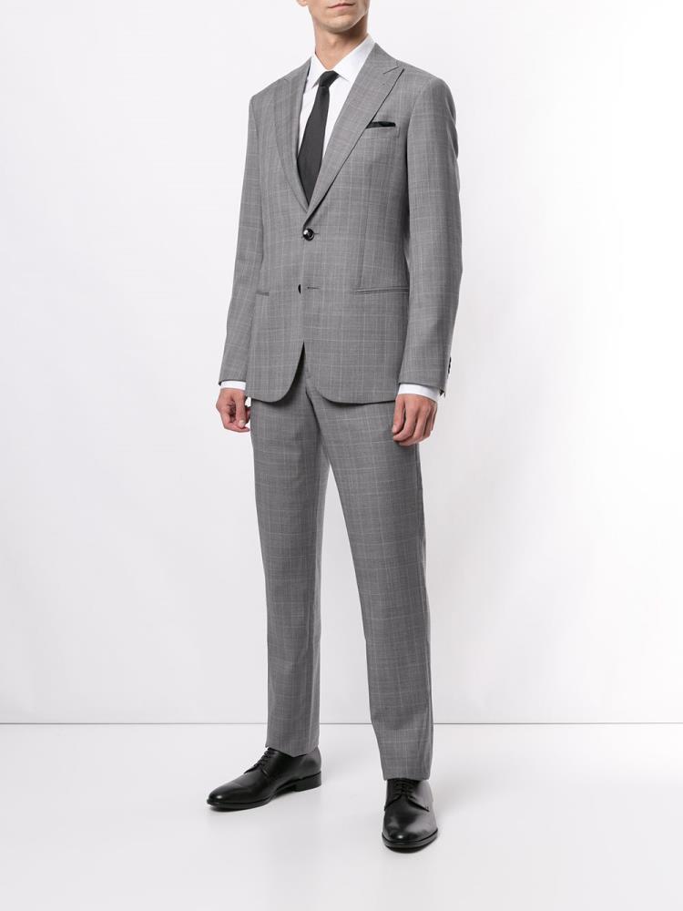 Trajes Giorgio Armani Two Piece Hombre Gris | 38RAH3ED