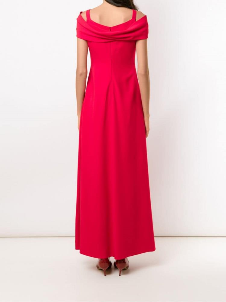 Vestido Armani Emporio Draped Front Maxi Mujer Rojas | SV4ZP2YJ