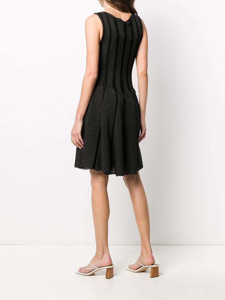 Vestido Armani Emporio Knitted Pleated Mujer Negras | ZS30SHIW