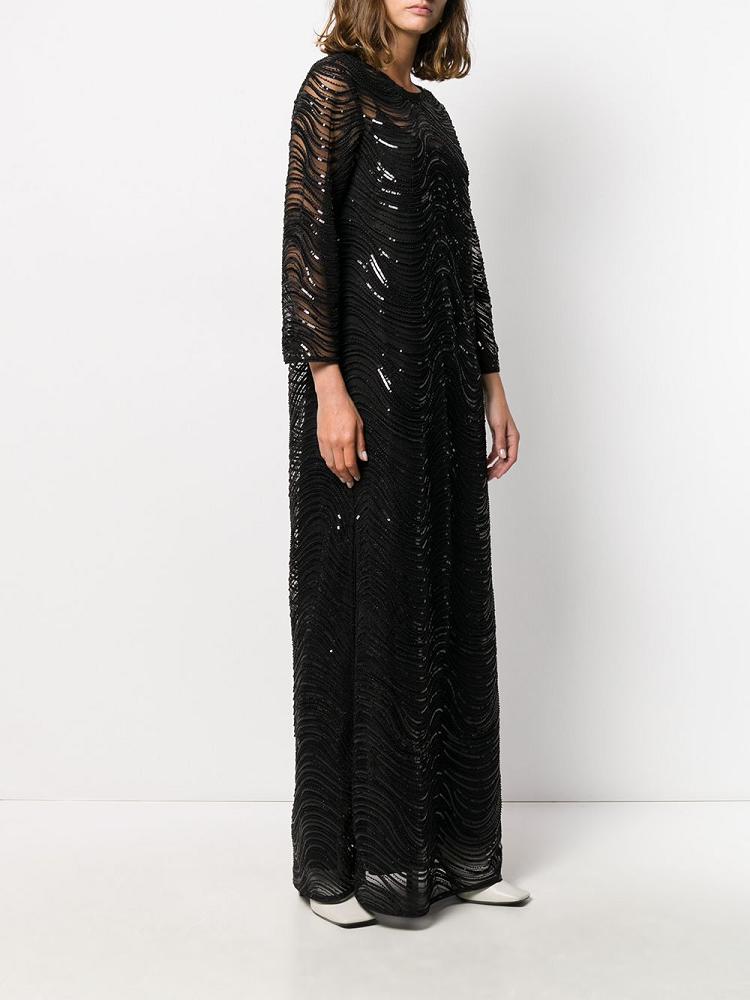 Vestido Armani Emporio Sequin Embellished Gown Mujer Negras | 3SO6XOIR