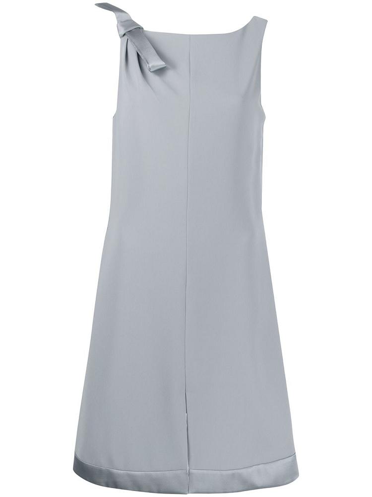 Vestido Armani Emporio Shoulder Bow Shift Vestido Mujer Gris | D02V0A4S