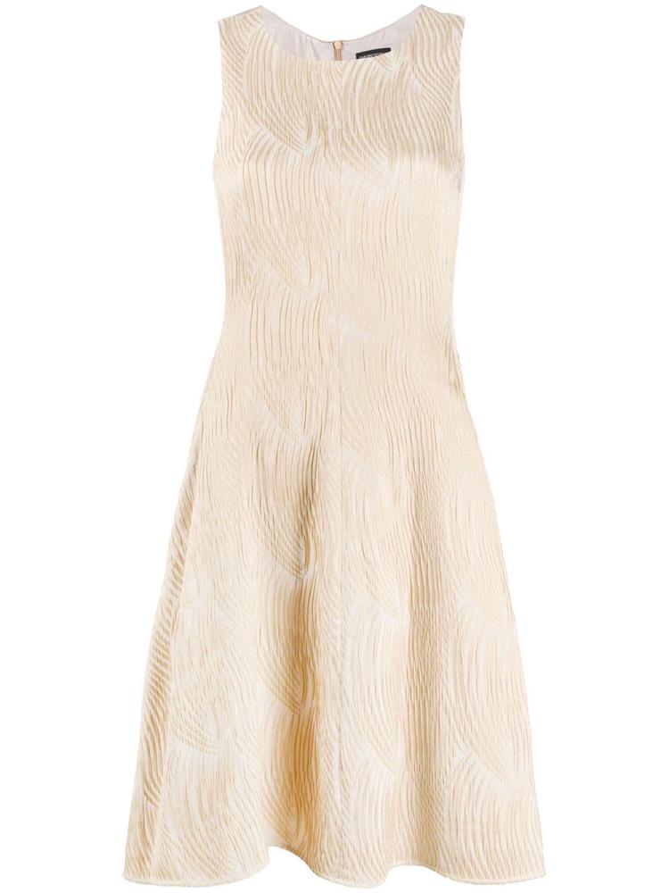 Vestido Armani Emporio Textured Mini Mujer Beige | 2PXKWNYA