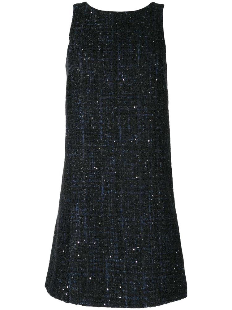 Vestido Armani Emporio Tweed Shift Vestido Mujer Azules | CJLQ6AP6