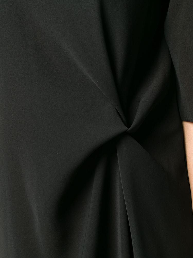 Vestido Giorgio Armani Draped Detail Mujer Negras | LSEN5TK9