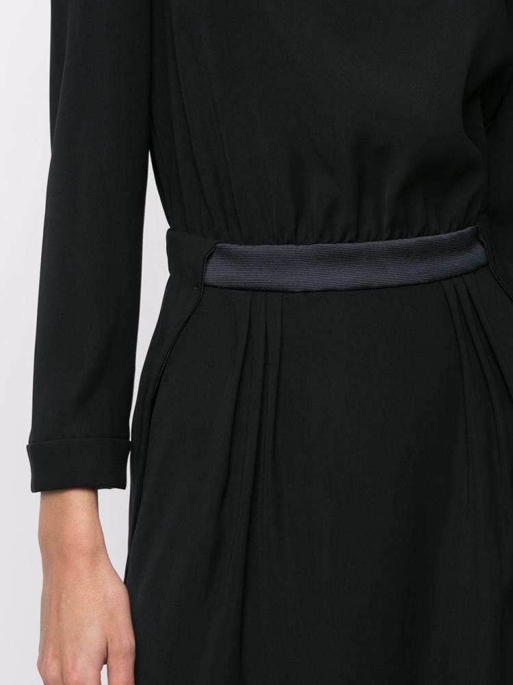 Vestido Giorgio Armani Fitted Midi Mujer Negras | ZCLK7BQJ