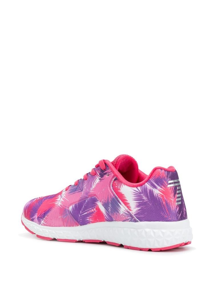 Zapatillas Ea7 Emporio Armani Printed Encaje Up Mujer Rosas | SWJAAVB4