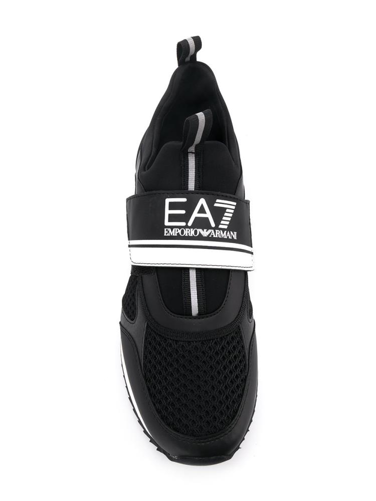 Zapatillas Ea7 Emporio Armani Slip On Logo Low Top Hombre Negras | TTNZQNIF