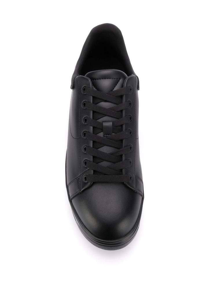 Zapatillas Armani Emporio Encaje Up Low Top Hombre Negras | F99EZJMR