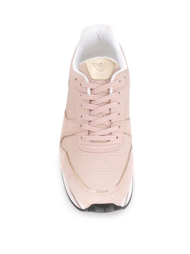 Zapatillas Armani Emporio Encaje Up Mujer Rosas | JHRXIVE6