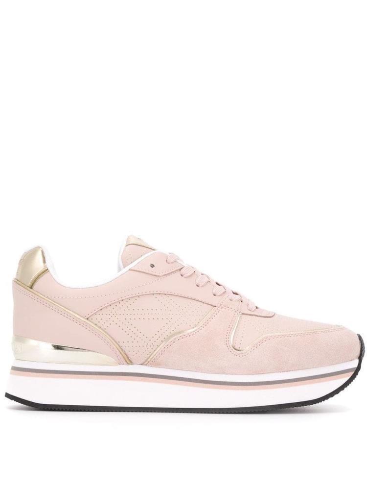 Zapatillas Armani Emporio Encaje Up Mujer Rosas | JHRXIVE6