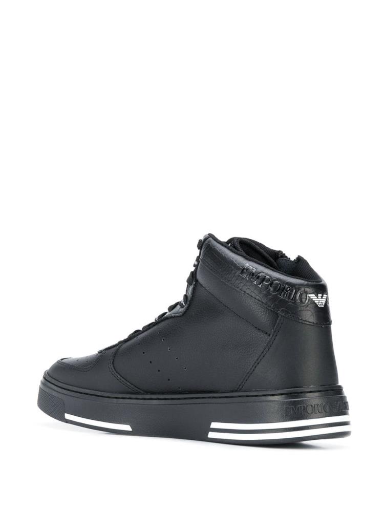 Zapatillas Armani Emporio High Top Hombre Negras | V5302T4M