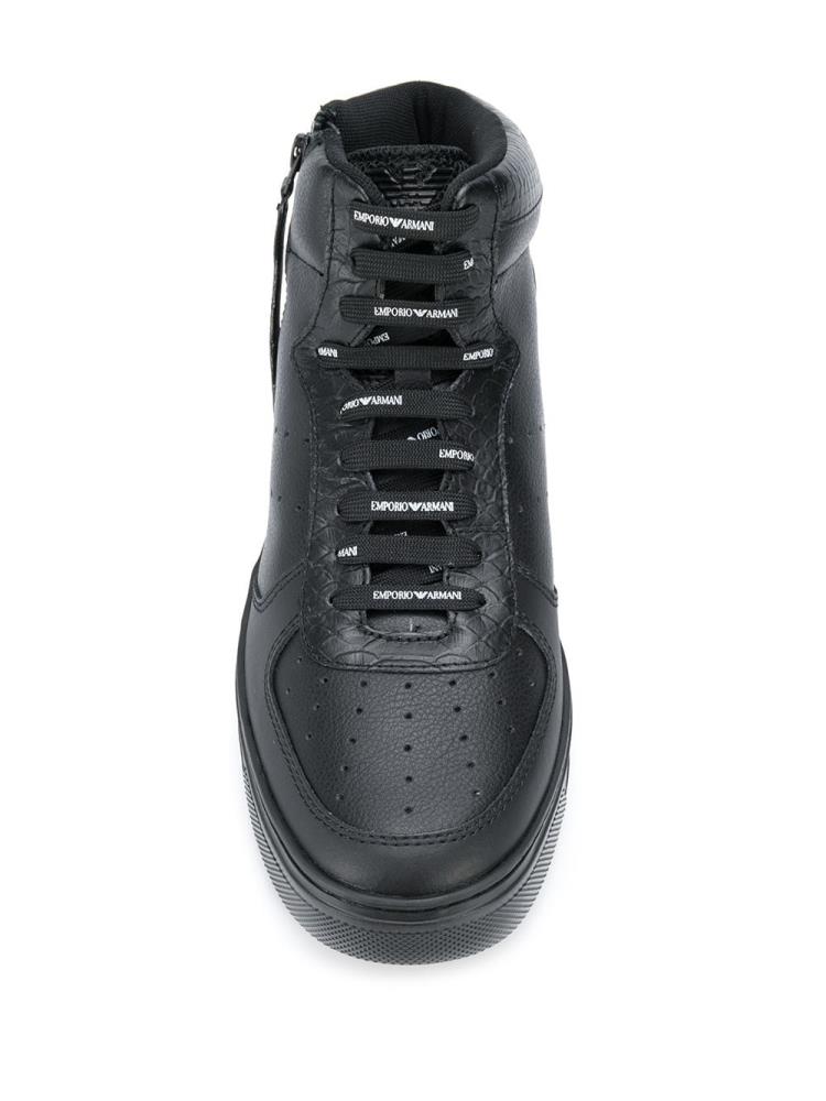 Zapatillas Armani Emporio High Top Hombre Negras | V5302T4M