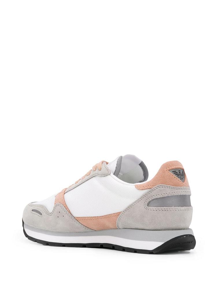 Zapatillas Armani Emporio Logo Print Mujer Blancas Gris | OLNTGOWC