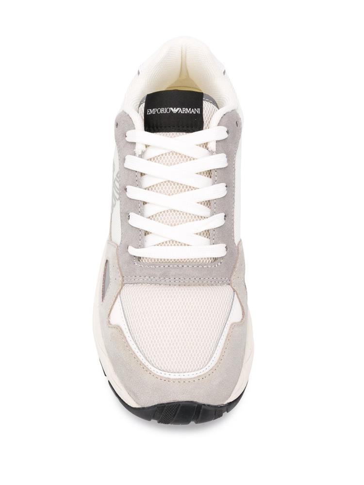 Zapatillas Armani Emporio Panelled Low Top Hombre Beige | 0EA8TUCC