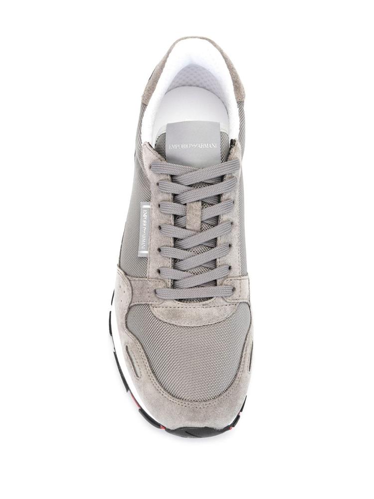 Zapatillas Armani Emporio Panelled Low Hombre Gris | JM9ROWNL