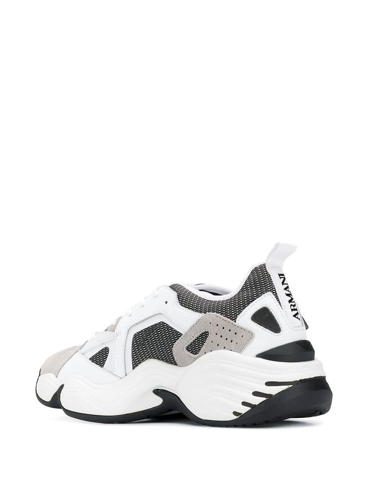 Zapatillas Armani Emporio Panelled Hombre Blancas | Y4HEW6H9