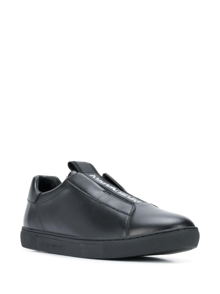 Zapatillas Armani Emporio Slip On Hombre Negras | PUQD53NH