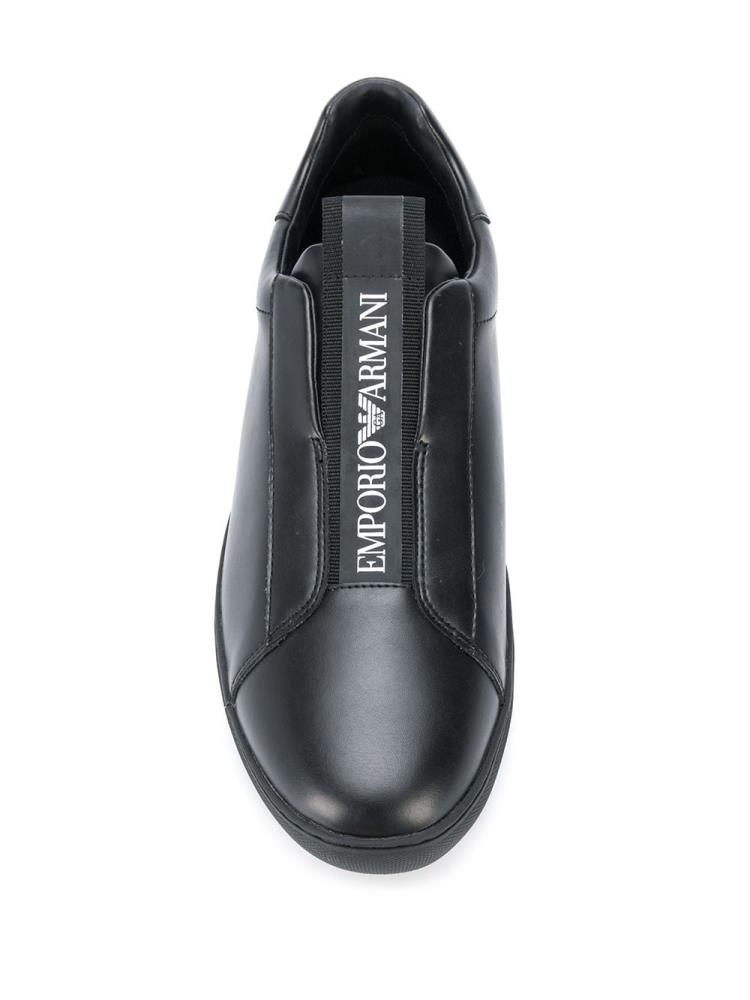 Zapatillas Armani Emporio Slip On Hombre Negras | PUQD53NH