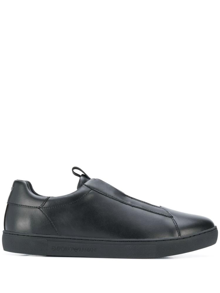 Zapatillas Armani Emporio Slip On Hombre Negras | PUQD53NH