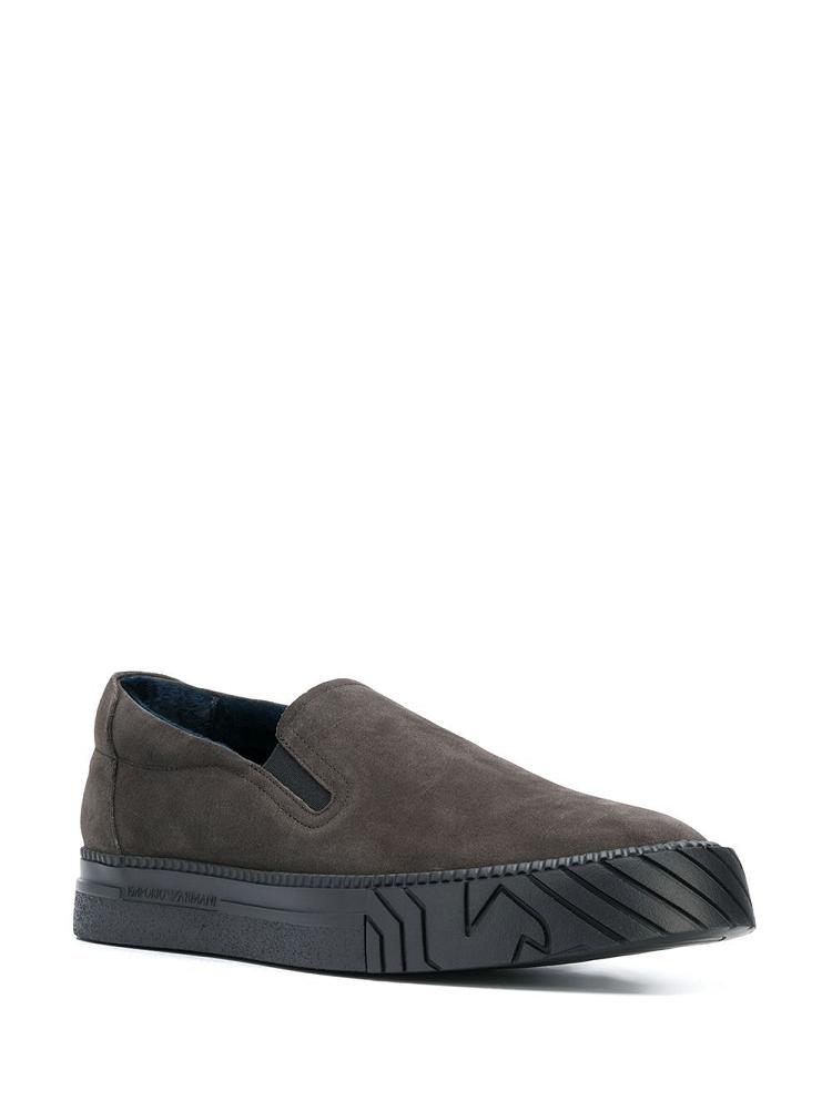 Zapatillas Armani Emporio Slip On Hombre Gris | YMWYXIYK