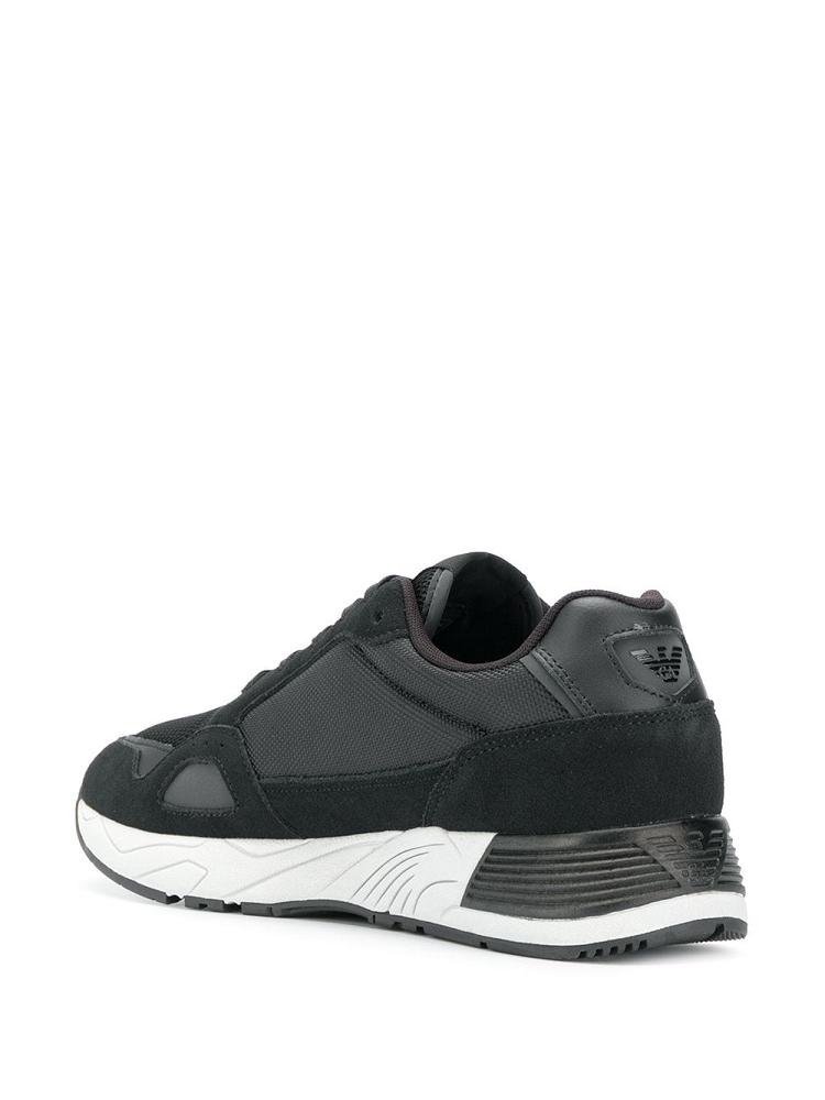 Zapatillas Armani Emporio Structured Hombre Negras | 56SNZZ71