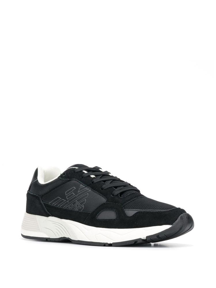 Zapatillas Armani Emporio Structured Hombre Negras | AWCVCID6