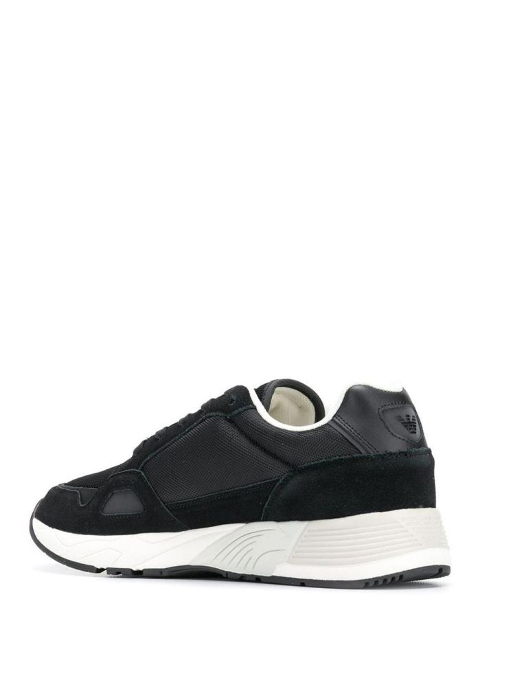 Zapatillas Armani Emporio Structured Hombre Negras | AWCVCID6